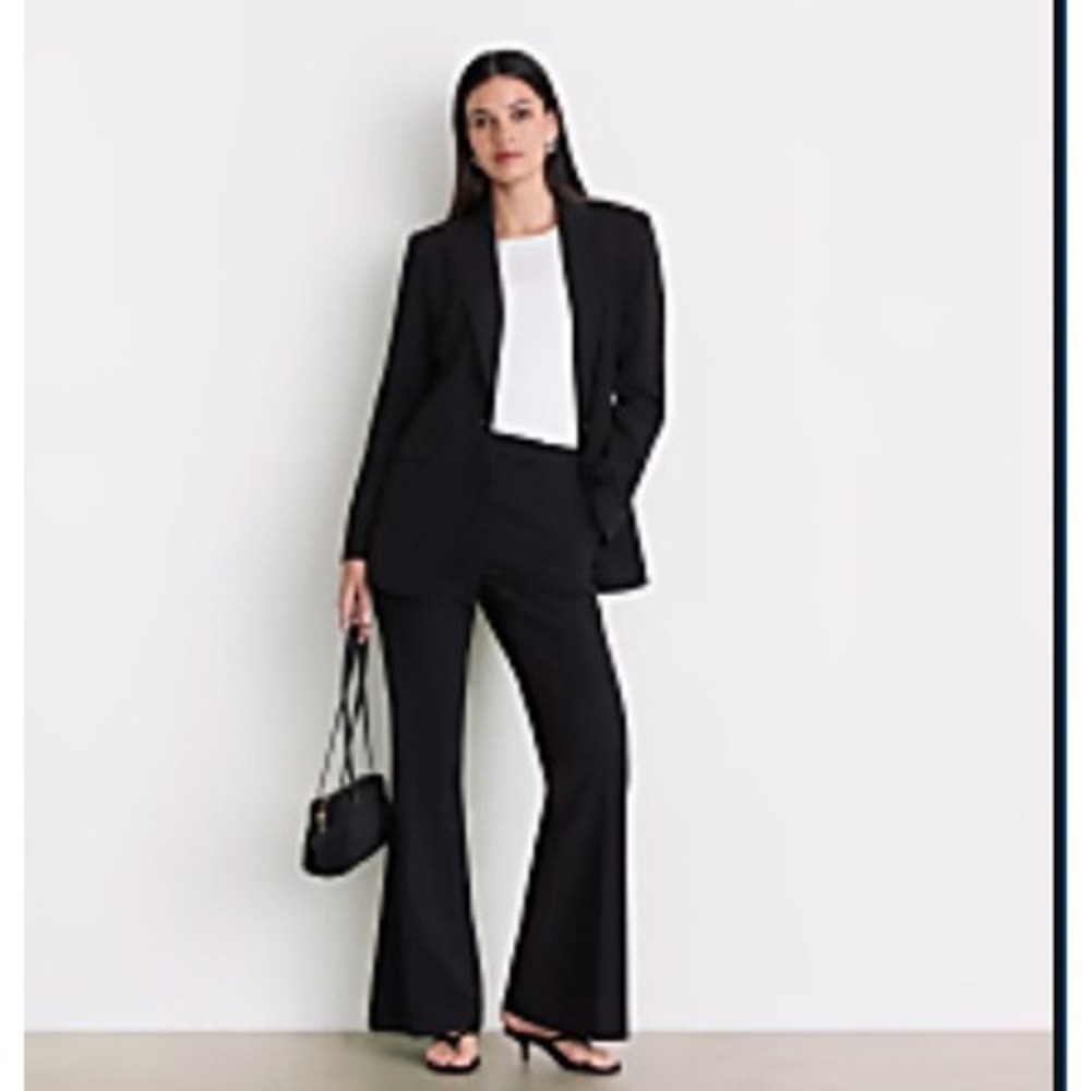 LOFT Versa Stretch Black Single Button Blazer Size 2 NWT Fall 2026 Collection